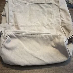 BAGGU Classic Cream Canvas Backpack Baggu Drawstring Canvas Backpack | Bloomingdale main image 3